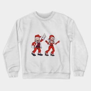 Dancing Santa And Mrs. Claus Crewneck Sweatshirt